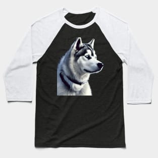 Siberian Husky Baseball T-Shirt